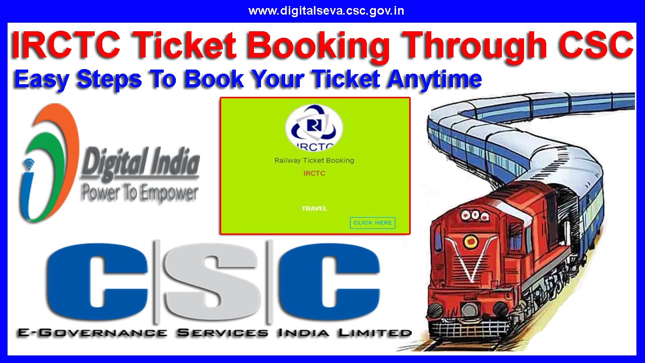 IRCTC Ticket Booking through CSC