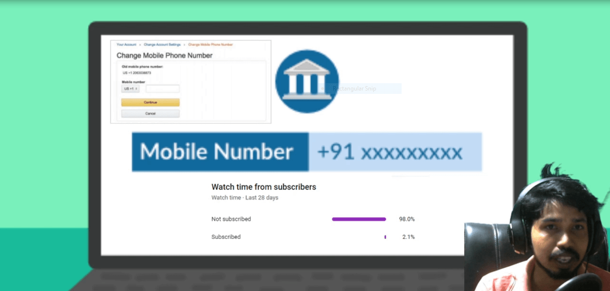 Write An Application To Change Mobile Number In Bank Account