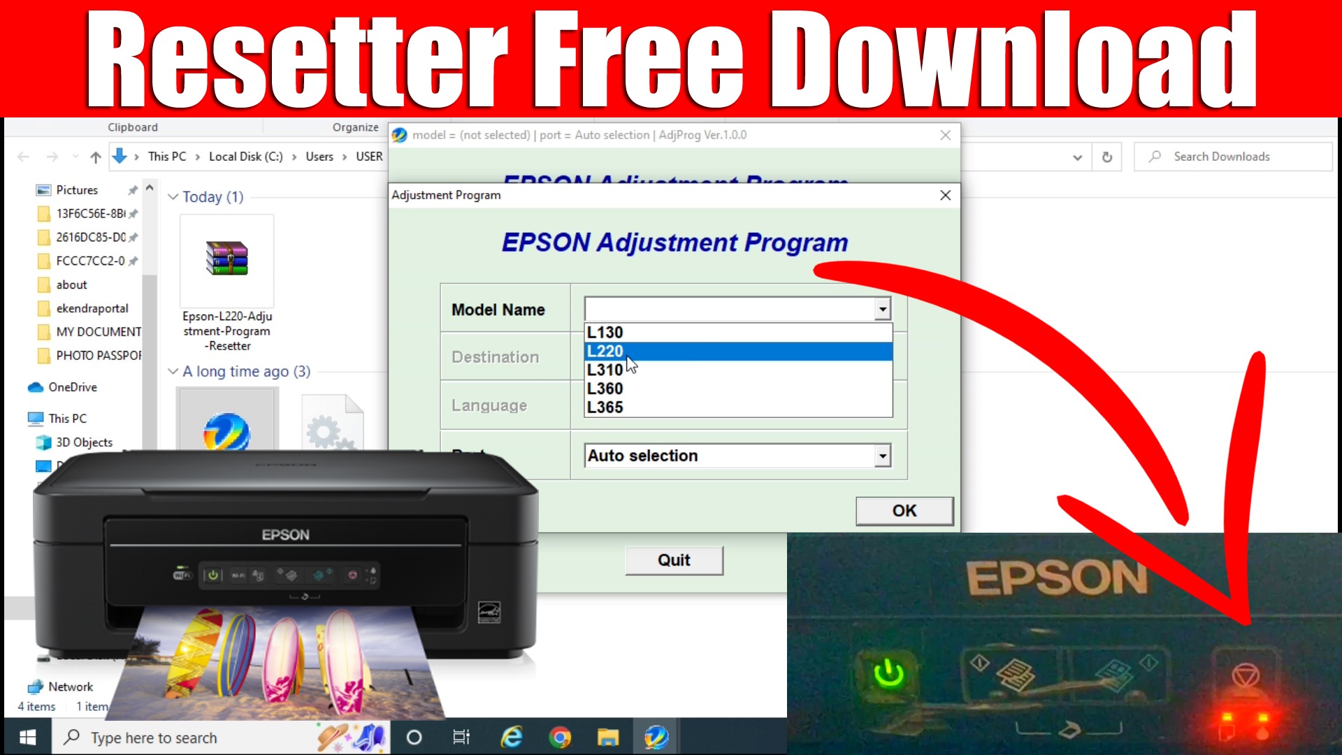 epson adjustment program l210 software free download