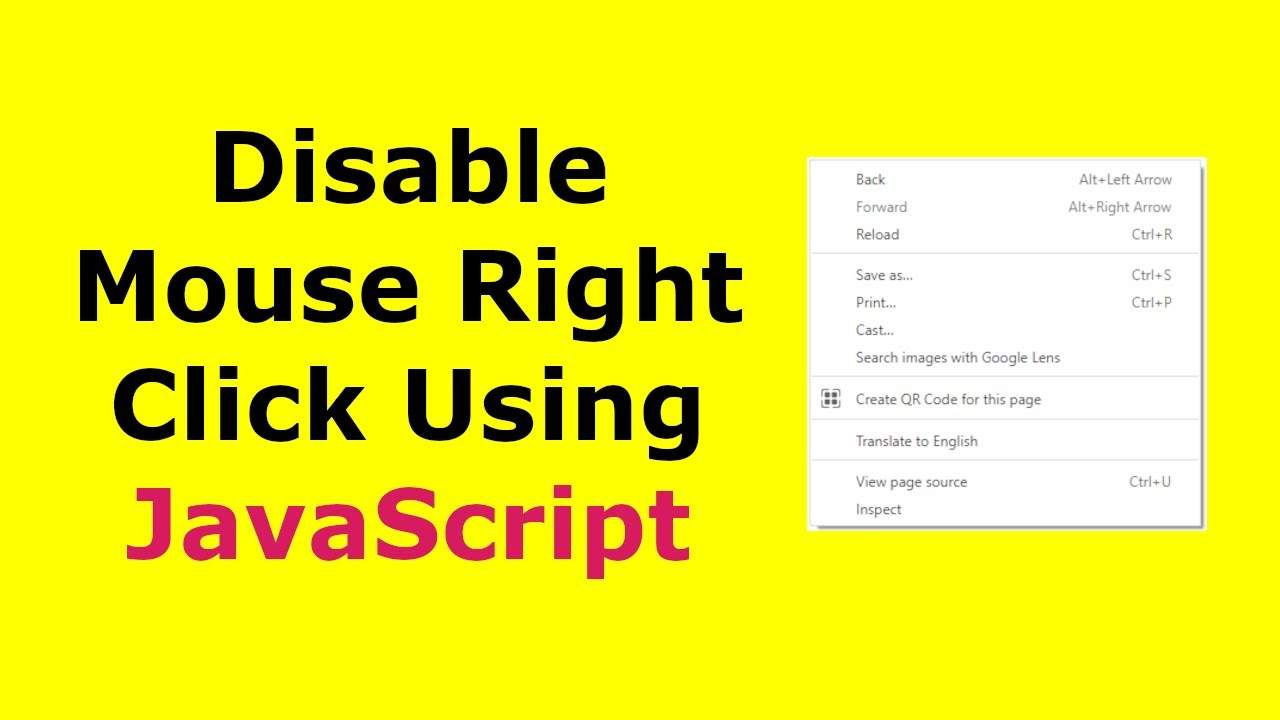 How to disable right-clicking on a website using JavaScript?